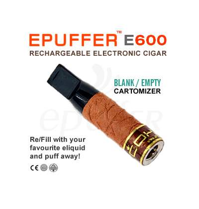 ECIGAR 600 Blank E-Cigar Cartridges